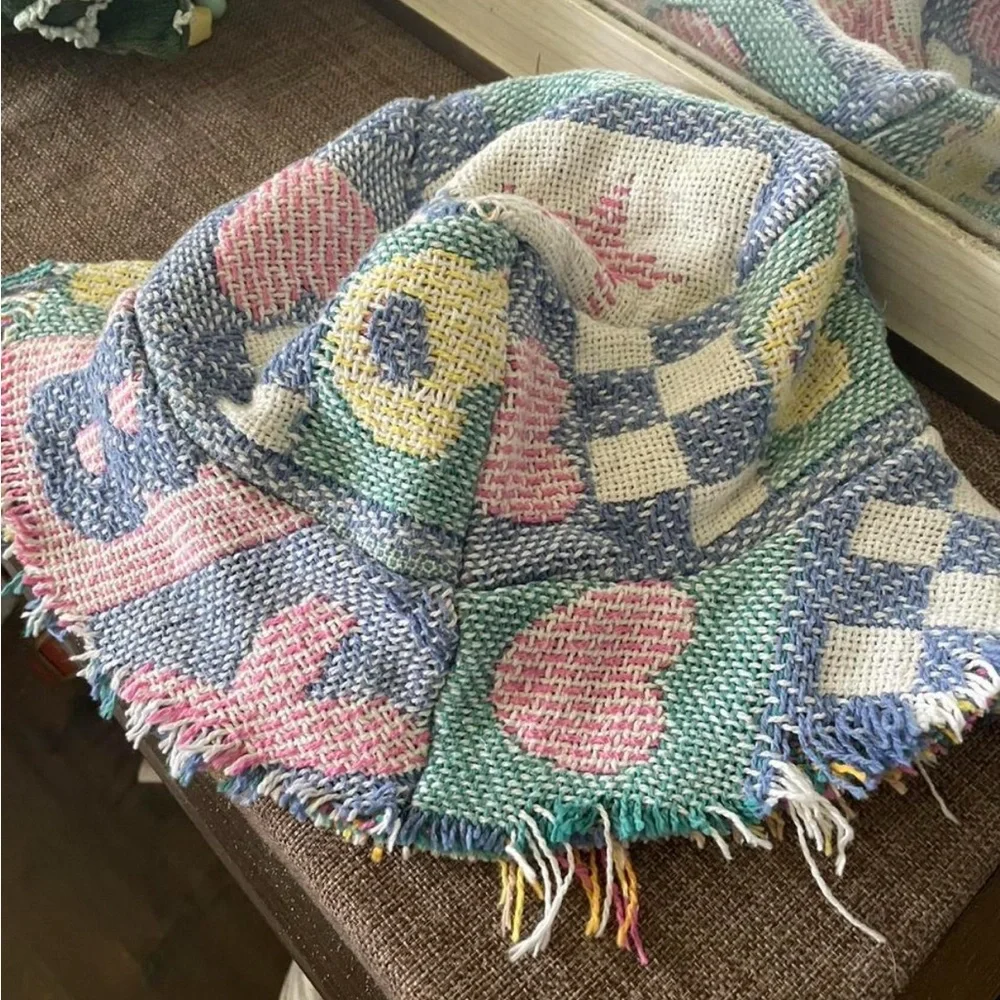 Colorful Patchwork Bucket Hat - Picture 1 of 7